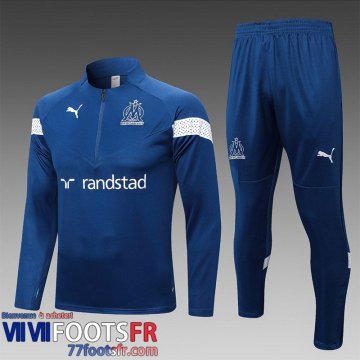 Survetement de Foot Marseille bleu Homme 2023 2024 TG865