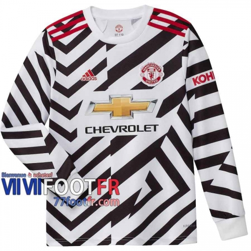 77footfr Manchester United Maillot de foot Third Manches longues 20-21