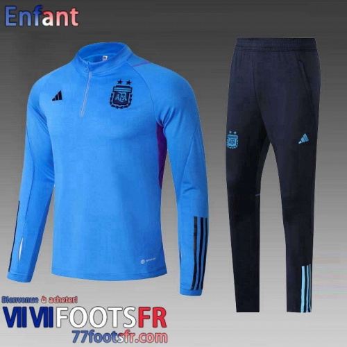 Survetement de Foot Argentine bleu Enfant 2022 2023 TK531