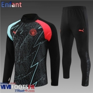 KIT: Survetement de Foot Manchester City black Enfant 2023 2024 C14