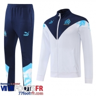 Veste Foot Marseille Blanc Homme 2022 2023 JK393