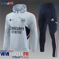 Sweatshirt Foot Arsenal gris Enfant 2022 2023 TK490