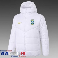 Doudoune Foot Bresil blanche Homme 2021 2022 DD47