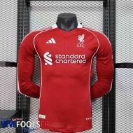 Maillot De Foot Liverpool Domicile Homme Manche Longue 25 26