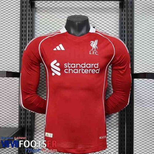 Maillot De Foot Liverpool Domicile Homme Manche Longue 25 26