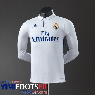 Retro Maillot De Foot Real Madrid Domicile Homme Manche Longue 16 17 FG1045