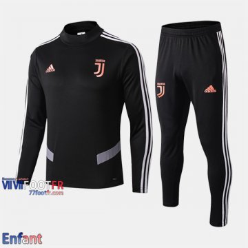 Promo: Ensemble Survetement Juventus Enfant Col Haut Noir 2019/2020 Retro