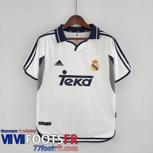 Retro Maillot De Foot Real Madrid Domicile Homme 00 01 FG175