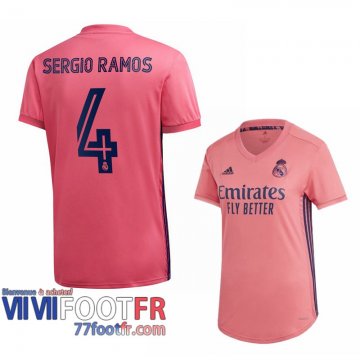 Maillot de foot Real Madrid Sergio Ramos #4 Exterieur Femme 2020 2021