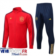 Veste Foot Espagne rouge Homme 2022 2023 JK614
