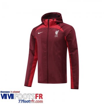 Coupe Vent - Sweat a Capuche Liverpool rouge Homme 2022 2023 WK140