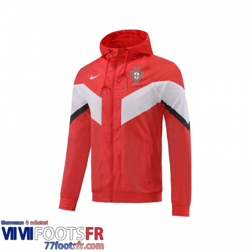 Coupe Vent - Sweat a Capuche Portugal rouge Homme 2022 2023 WK147