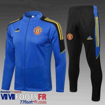 Veste Foot Manchester United bleu Enfant 21 22 TK114