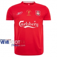 77footfr Retro Maillot de foot FC Liverpool Domicile Champions 2005