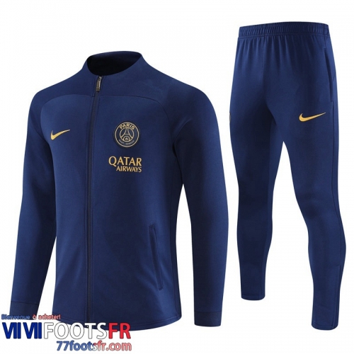 Veste Foot PSG bleu marine Homme 2023 2024 B31