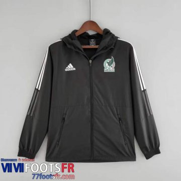 Coupe Vent - Sweat a Capuche Mexique Noir Homme 2022 2023 WK185