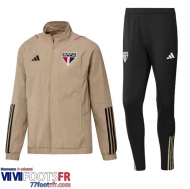 Veste Foot Sao Paulo Kaki Homme 2023 2024 JK710