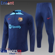 Survetement de Foot Barcelone bleu royal Enfant 2022 2023 TK356