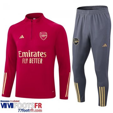 Survetement de Foot Arsenal rouge Homme 2023 2024 A53