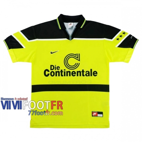 77footfr Retro Maillot de foot Dortmund BVB Domicile 1997