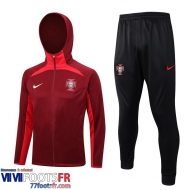 Veste Foot - Sweat A Capuche Portugal rouge Homme 2023 2024 JK715