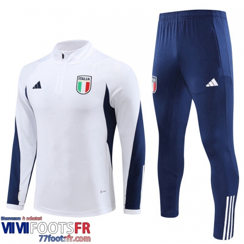 Survetement de Foot Italie Blanc Homme 2022 2023 TG729