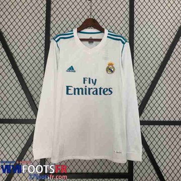 Retro Maillot De Foot Real Madrid Domicile Homme Manche Longue 17 18 FG391