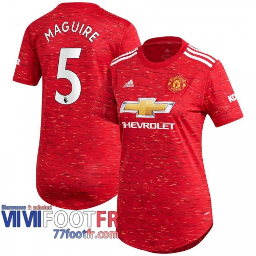 Maillot de foot Manchester United Harry Maguire #5 Domicile Femme 2020 2021