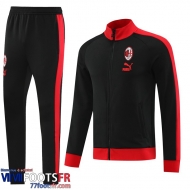 Veste Foot AC Milan noir Homme 2023 2024 JK722