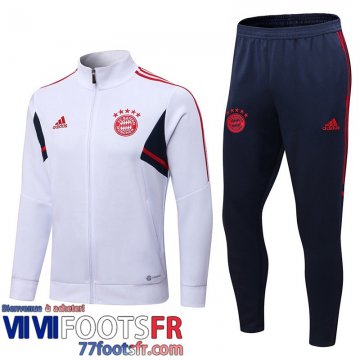 Veste Foot Bayern Munich Blanc Homme 22 23 JK500