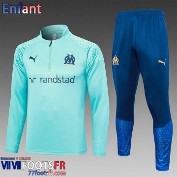 KIT: Survetement de Foot Marseille light blue Enfant 2023 2024 C20