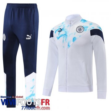 Veste Foot Manchester City Blanc Homme 2022 2023 JK395