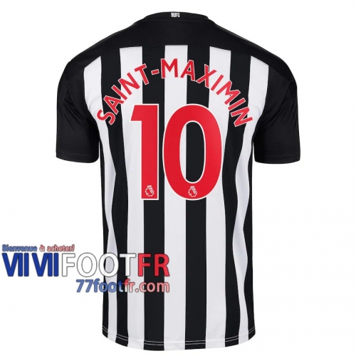 77footfr Newcastle United Maillot de foot Saint-Maximin #10 Domicile Enfant 20-21
