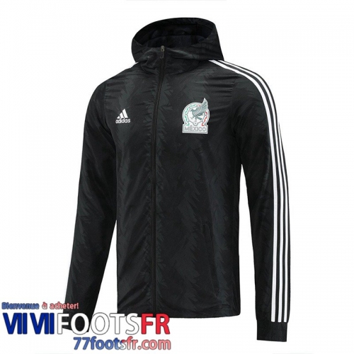 Coupe Vent - Sweat a Capuche Mexique noir Homme 2022 2023 WK201