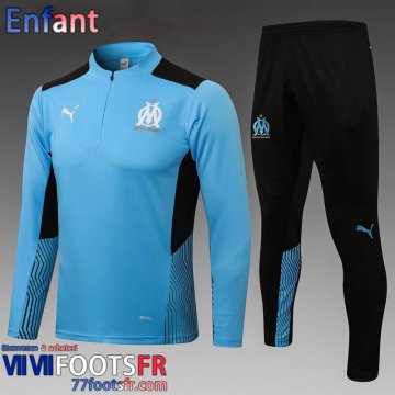 Survetement de Foot Marseille bleu Enfant 21 22 TK165