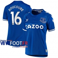 77footfr Everton Maillot de foot Doucoure #16 Domicile Femme 20-21