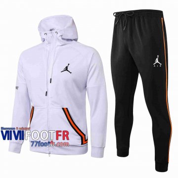 Survetement Foot Airman Sweat a Capuche - Veste blanc 2020 2021