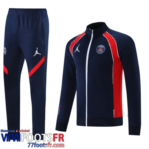 Veste Foot PSG Bleu-rouge foncé Homme 2021 2022 JK167