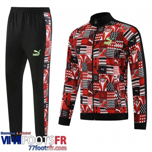 Veste Foot Sport rouge Homme 2023 2024 JK745