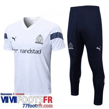 Survetement T Shirt Marseille Blanc Homme 2022 2023 TG598