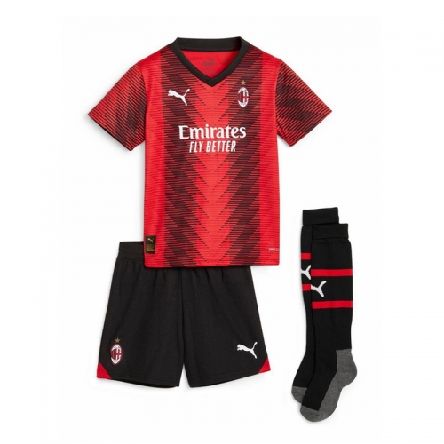 Maillot De Foot AC Milan Domicile Enfant 2023 24