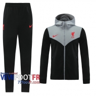 77footfr Veste Foot - Sweat a Capuche Liverpool noir - 2020 2021 J142