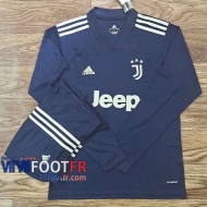 77footfr Maillots foot Juventus Exterieur Manche Longue 2020 2021