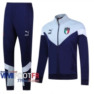 77footfr Veste Foot Italie bleu blanc - Style classique 2020 2021 J09