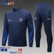 KIT: Veste Foot PSG bleu Enfant 2022 2023 TK432