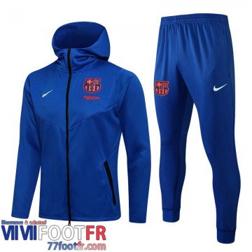 Veste Foot - Sweat a Capuche Barcelone Bleu foncé 21-22 JK58