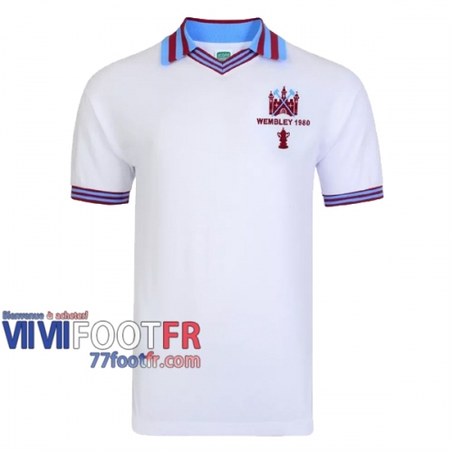 77footfr Retro Maillot de foot West Ham Finale de la FA Cup 1980