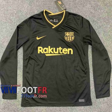 77footfr Maillots foot Barcelone Exterieur Manche Longue 2020 2021