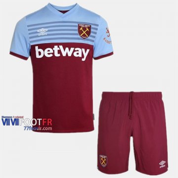 Ensemble Maillot West Ham United Enfant Domicile 2019-2020 Personnalise :77Footfr