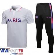 Polo foot PSG Paris blanc 2021 2022 PL54